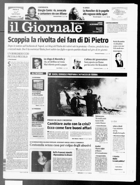 Il giornale del lunedi